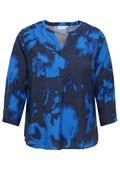 Only Carmakoma Blouse 15384430 277935001-Turkish Sea/Soft haze (navy blazer)