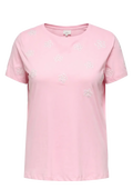 Only Carmakoma LM T-Shirt 15368849 305041001-Romance Rose/FLOWER W. BEATS