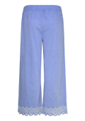 Only Carmakoma PANTALON 15369725 186578001-Blue Bonnet/BRIGHT WHITE EMB