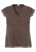 Pieces Curve Top 17158133 302664-Hot Fudge