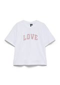 Vero Moda Curve T-Shirt 10350486 175683002-Bright White/MESA ROSE BEADS